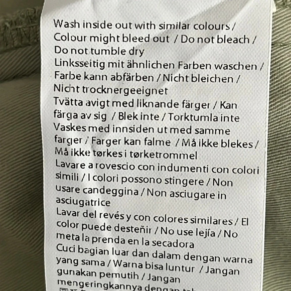 Amendi Gunnar in Green Organic Cotton Pleat Front Button Fly Pants - NEW Size 34 - Picture 11 of 12